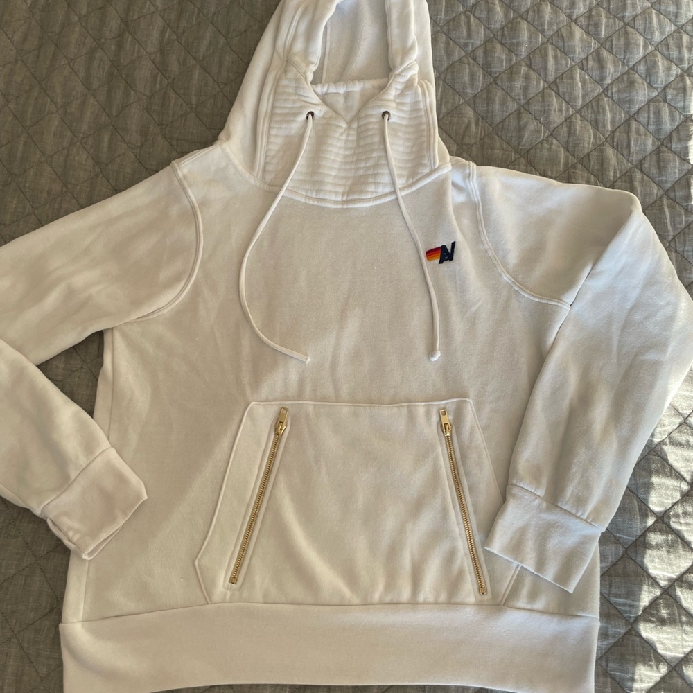 Aviator Nation White Ninja Hoodie